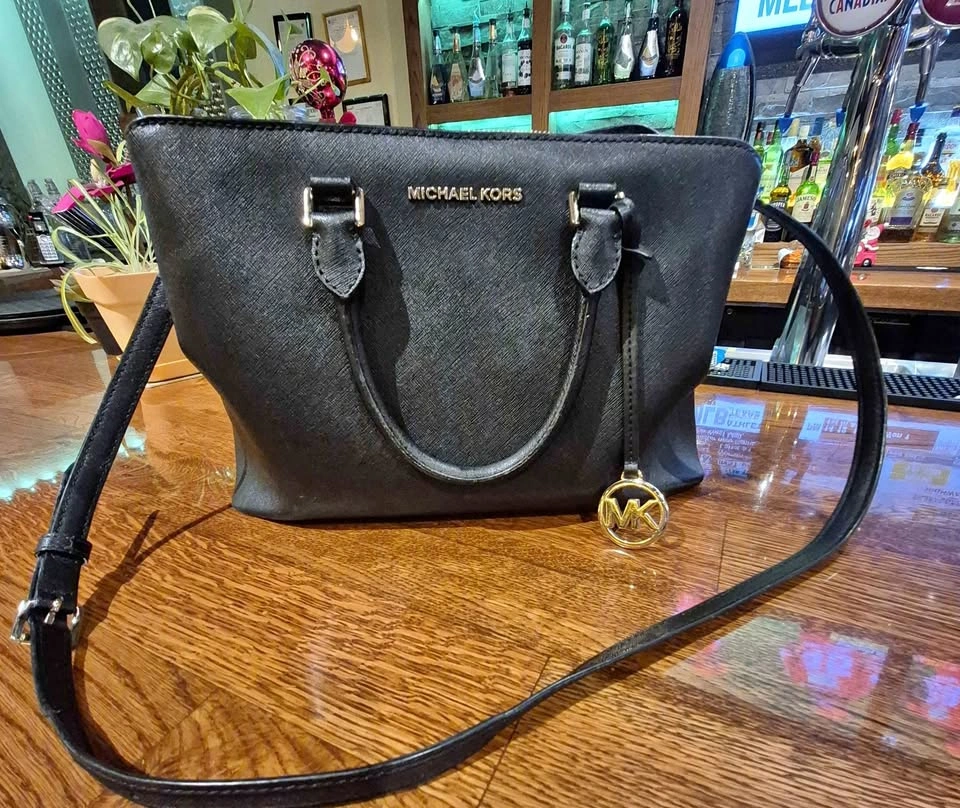 Michael Kors Black Saffiano Leather Handbag