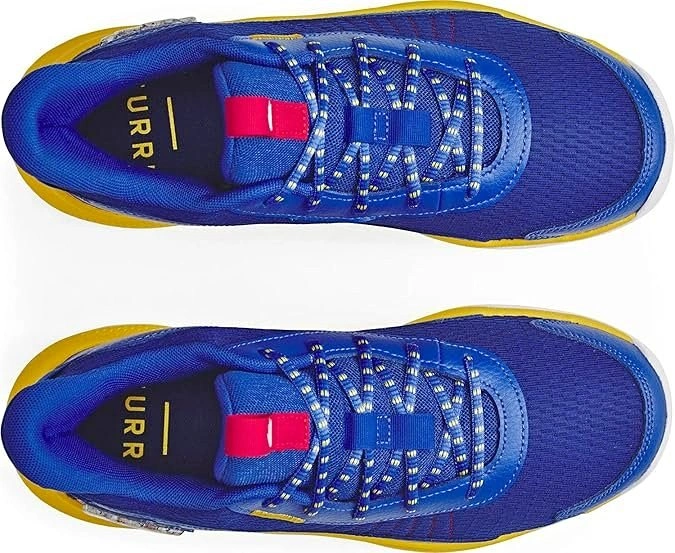 Under Armour Curry Blue Yellow Sneakers women's 11, men's 9