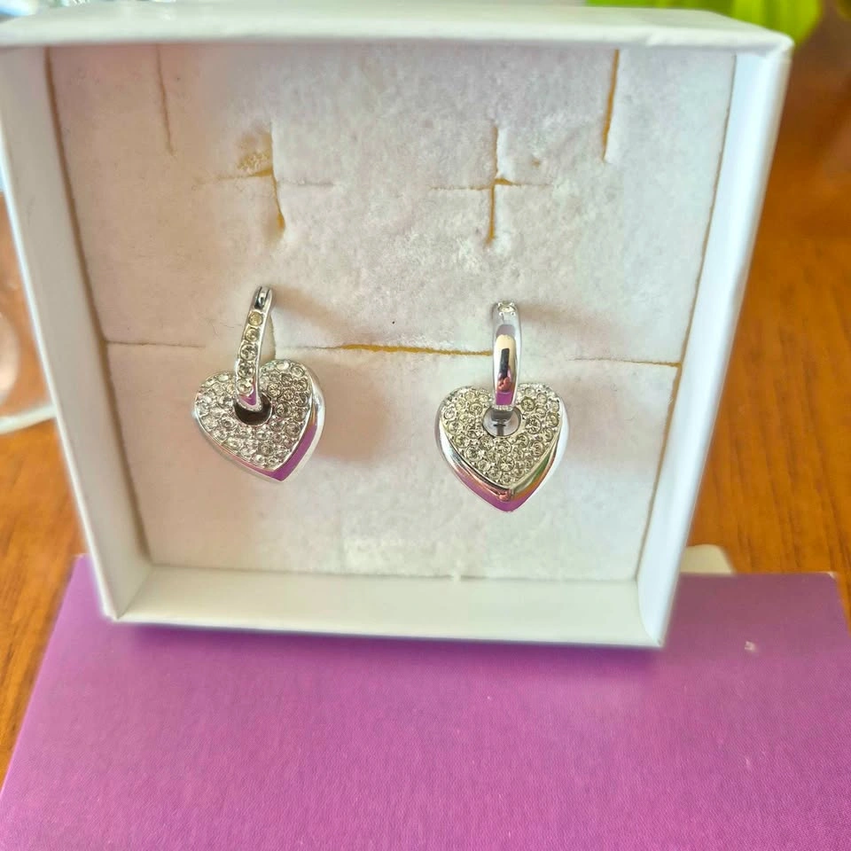 Pandora Sparkling Heart Earrings - photo 2