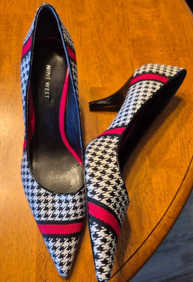Nine West Houndstooth Pointed Toe Pumps - photo 2