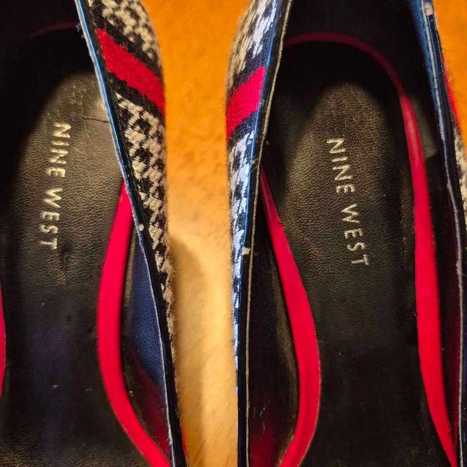 Nine West Houndstooth Pointed Toe Pumps - photo 3