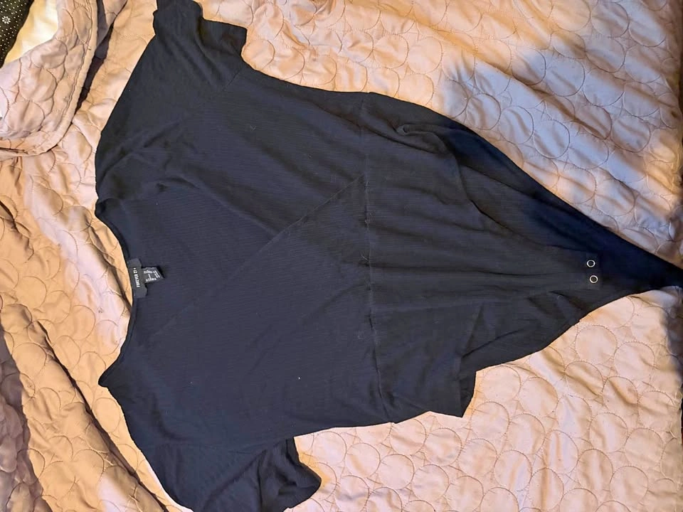 Criss Cross Front Body Suit Top — Forever 21 2XL