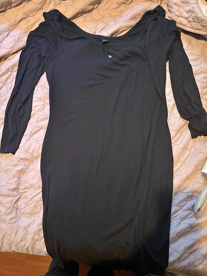 Black Long Sleeve Bodycon Dress — SHEIN 2XL