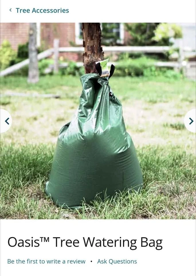 Watering bag for new trees
