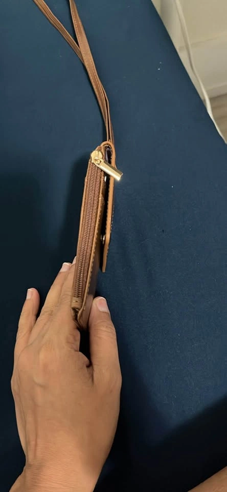 Brown ELV Wallet Card Holder with Lanyard - photo 3