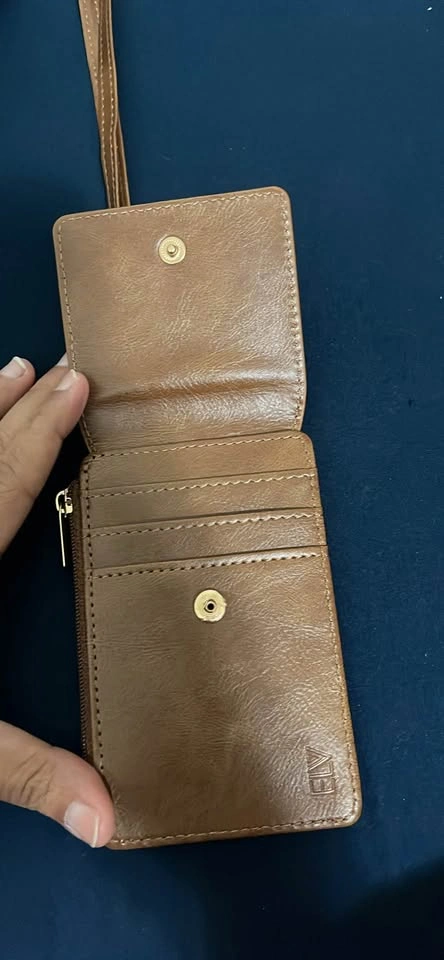 Brown ELV Wallet Card Holder with Lanyard - photo 5