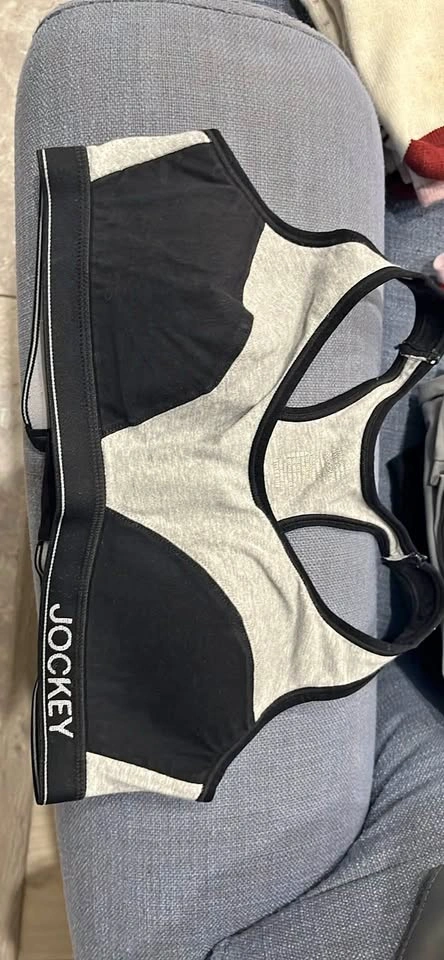 Jockey Sports Bra Black Grey Size M (34B/C)