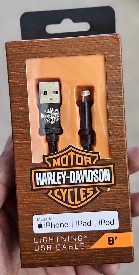 Harley Davidson MFi Certified charging Cable for iPhone iPad and