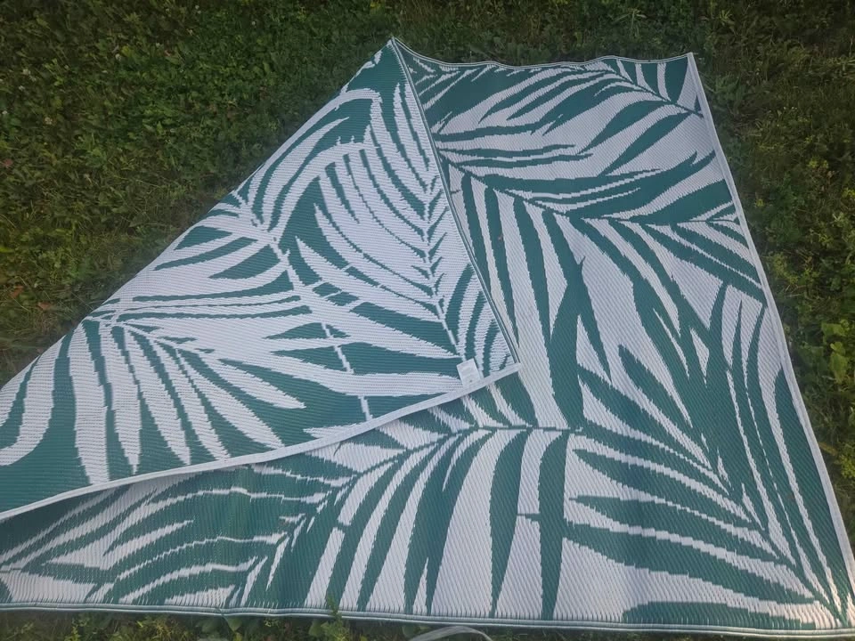 Mainstays Green Palm Plastic Outdoor Rug - photo 3