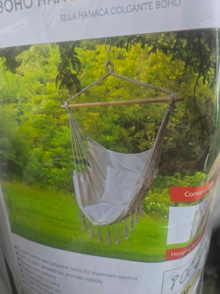 Lulladle hanging hammock chair with tassels and pillows - photo 4