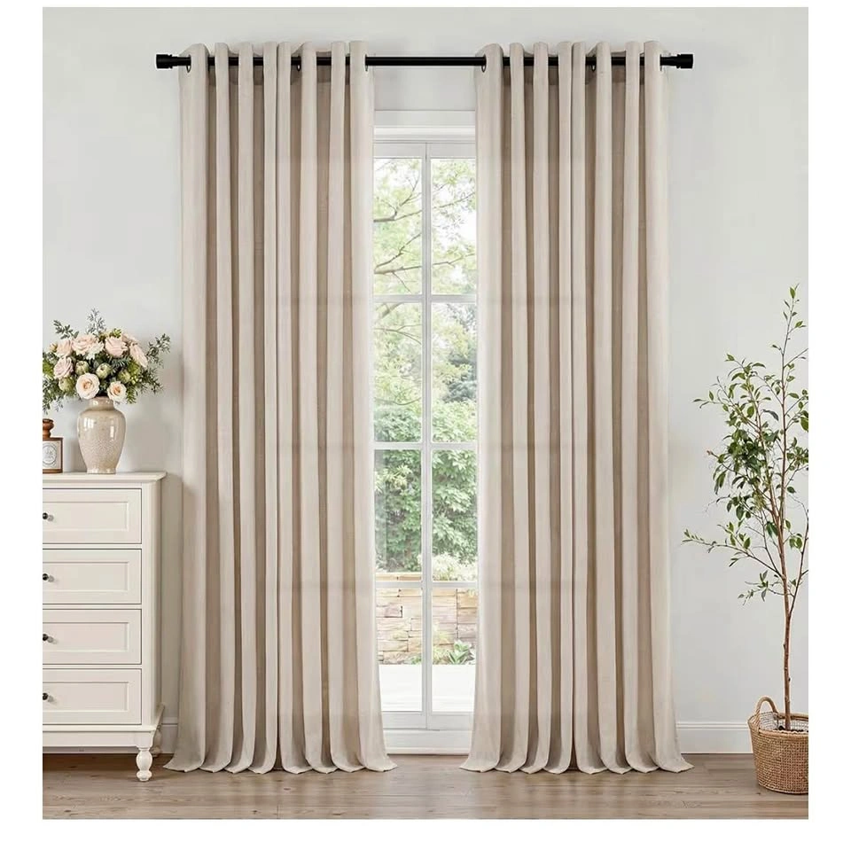 New Oatmeal Curtains 102 Inches Long