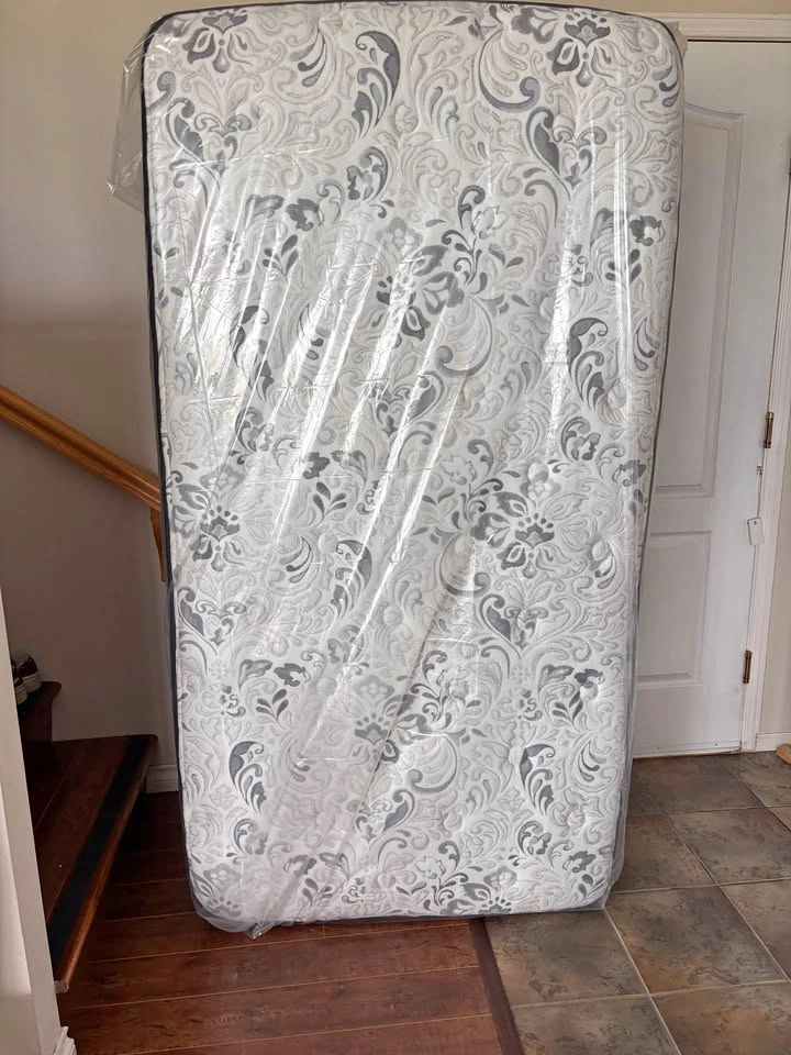 Comfy Twin Mattress with Box and Frame