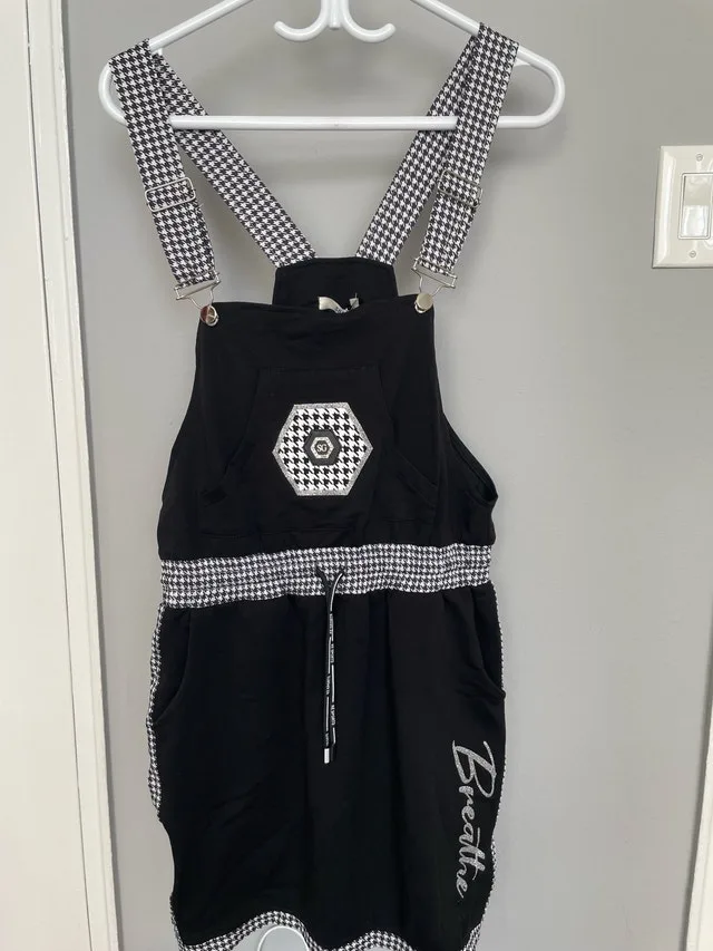 SH Collection Houndstooth Overall Skirt