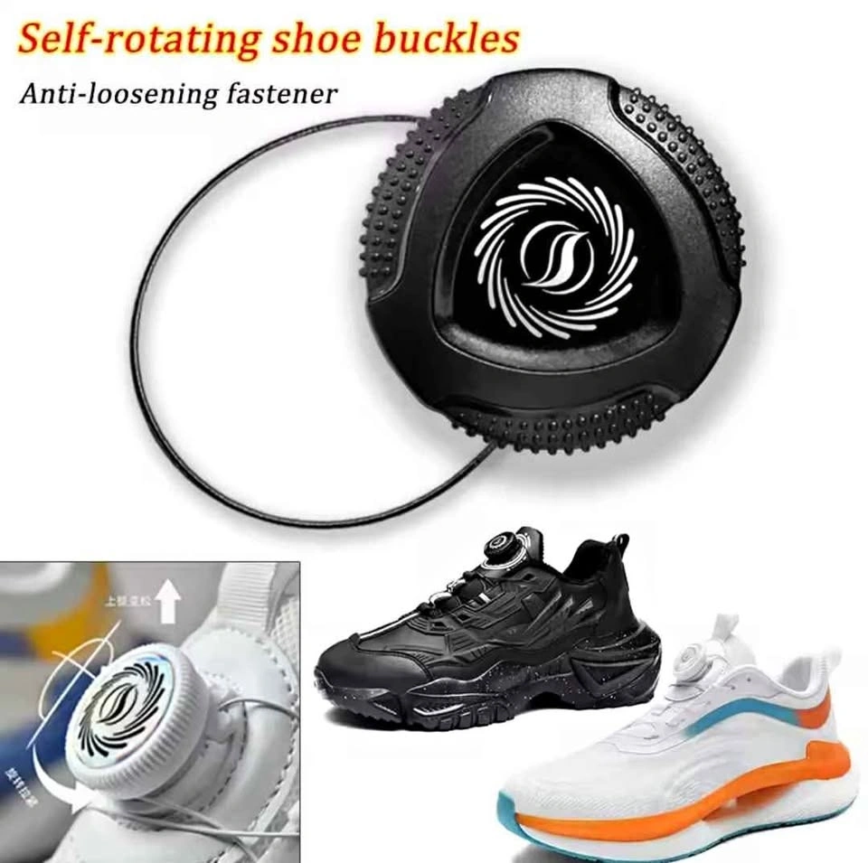 Self Rotating shoe buckles