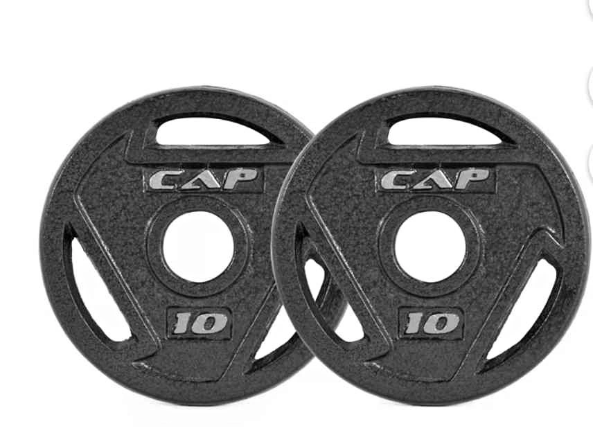 CAP Barbell 10 lb 2-inch Olympic Grip Weight Plates Pair