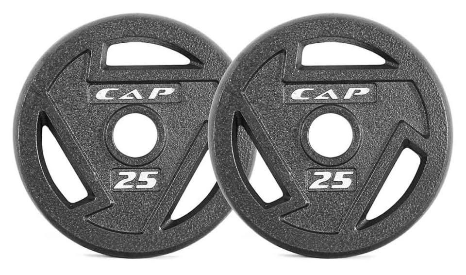 CAP 50 LB Premium Cast Iron Grip Weight Set / 25 lbs each x 2 - photo 2