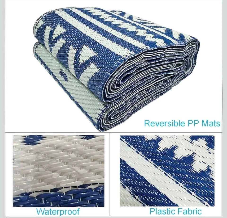 6ft x 9ft Indoor / Outdoor Reversible Patio Rug - photo 4