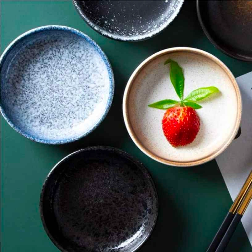 4Pcs Ceramic Seasoning Dishes 3.54In Small Appetizer Plates - photo 5