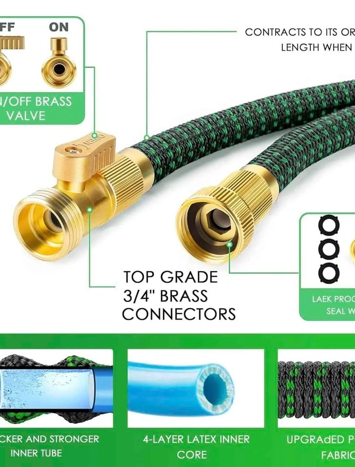 Upgrade Expandable Garden Hose 150ft with 10-Function Nozzle - photo 3