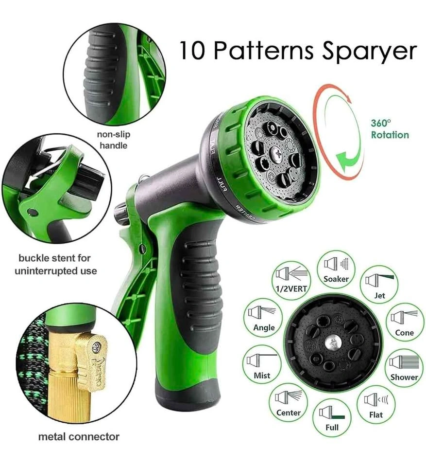 Upgrade Expandable Garden Hose 150ft with 10-Function Nozzle - photo 4