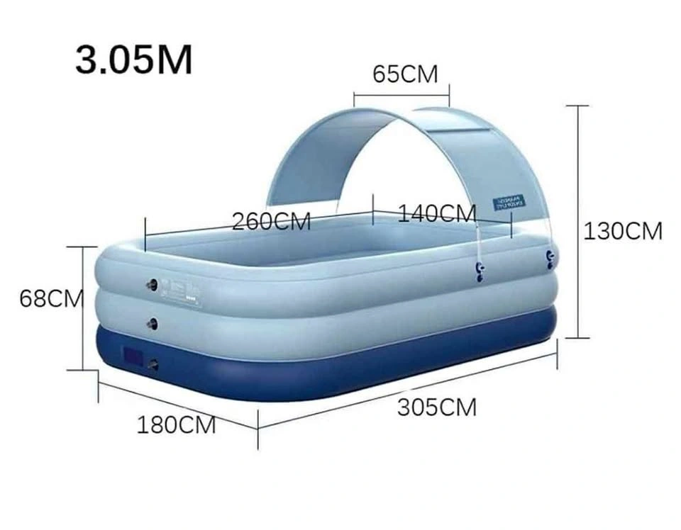 BIG Brand new Inflatable Swimming Pool with Sunshade 3.05M