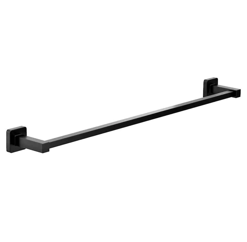 Bolt 24-Inch Bathroom Towel Bar/Hanger in Matte Black