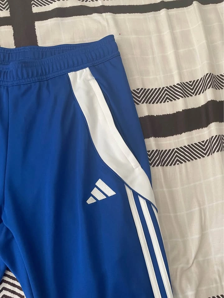 Adidas Blue White 3-Stripes AEROREADY Track Pants - photo 2
