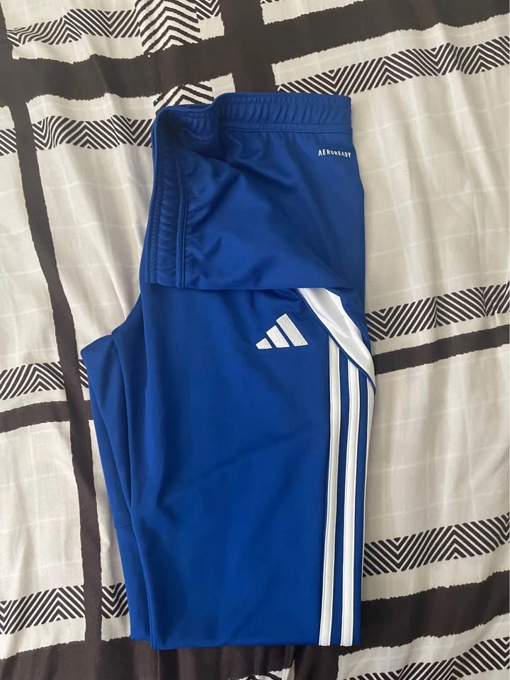 Adidas Blue White 3-Stripes AEROREADY Track Pants - photo 4