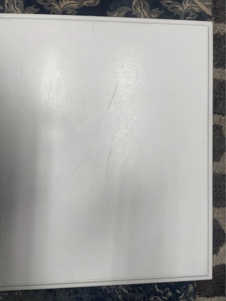White Wooden End Table - photo 5