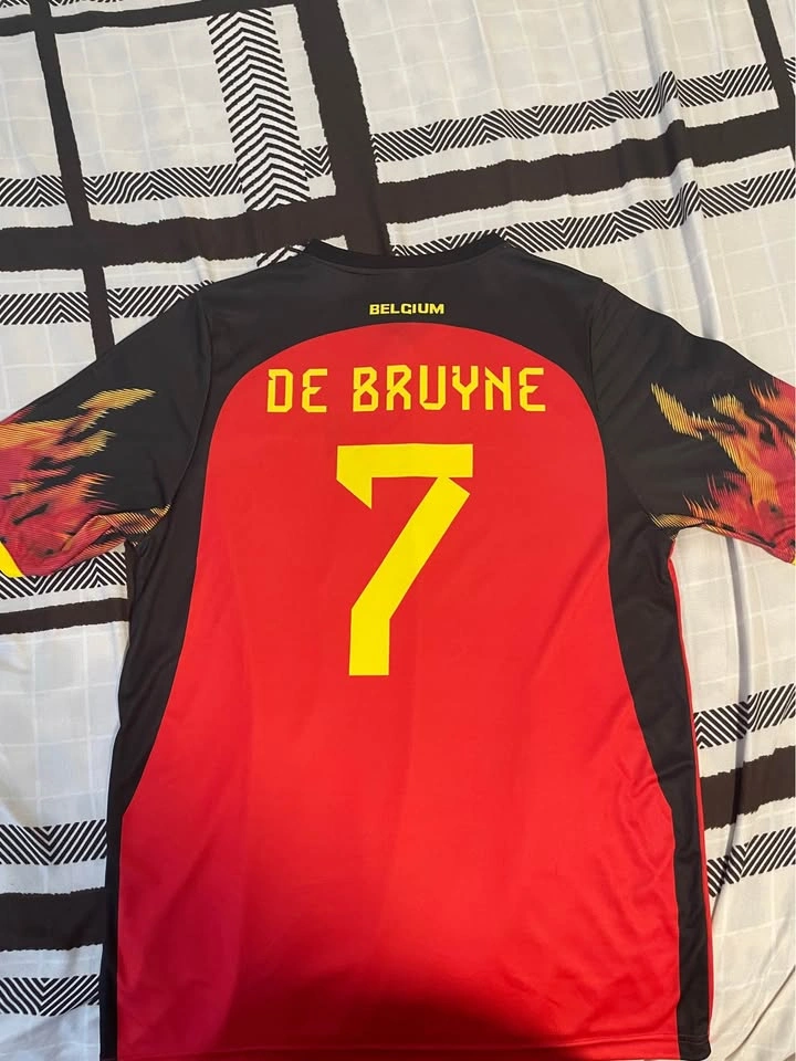 Belgium De Bruyne Soccer Jersey Size M - photo 4