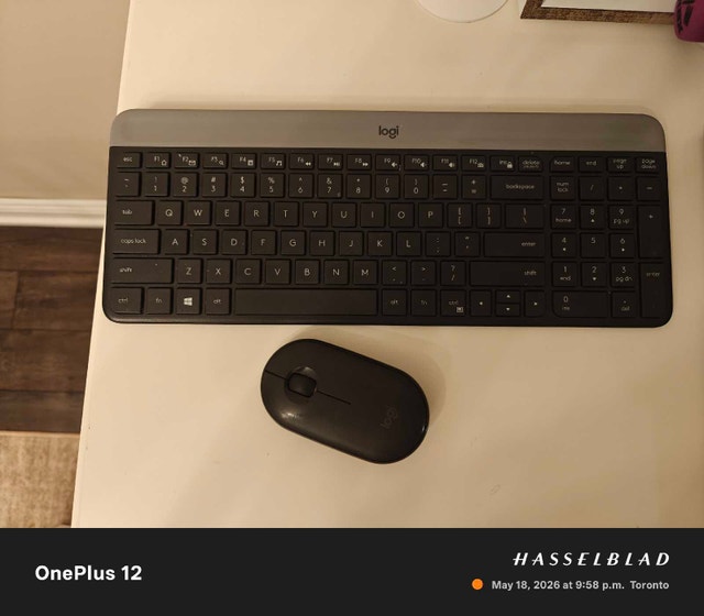 Wireless Logi Slim Keyboard Mouse Combo