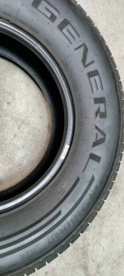 1No. P265/70R17 General Allseasons Tire - photo 3