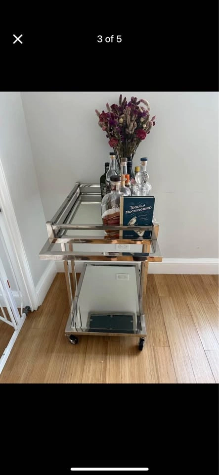 Restoration Hardware (RH) Beverly Hills Trolley Bar Cart - photo 2