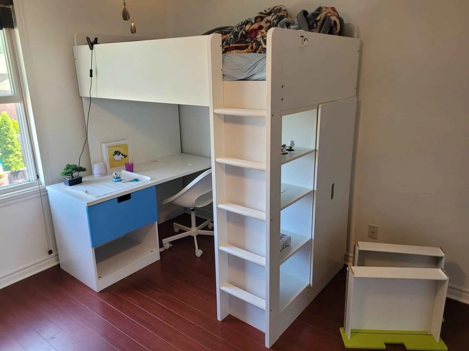 IKEA SMÅSTAD Loft Bed Frame with Desk and Storage - photo 2