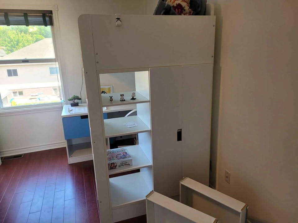IKEA SMÅSTAD Loft Bed Frame with Desk and Storage - photo 4