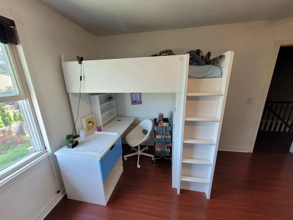 IKEA SMÅSTAD Loft Bed Frame with Desk and Storage - photo 5