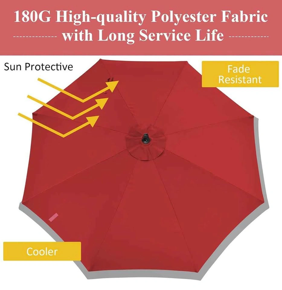 10ft Cantilever Umbrella brand Henryka - Red - photo 3