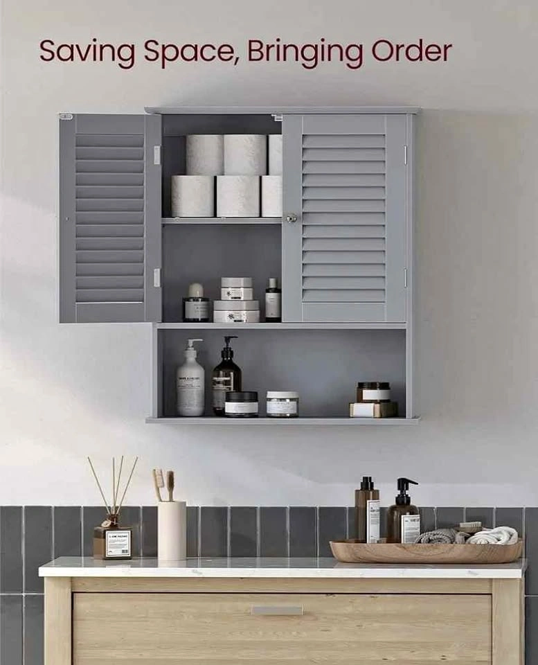 Bathroom Wall Cabinet with Adjustable Shelf