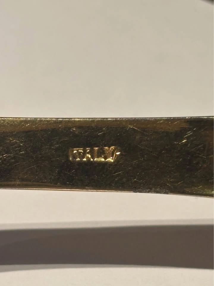 Ornate Gold Tone Cake Pie Server - Floral Engraved Made in Italy - photo 4