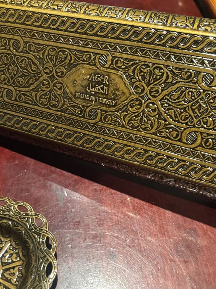 Ornate Turkish Brass Tray with Bowl - A&R Made in Turkey - photo 3