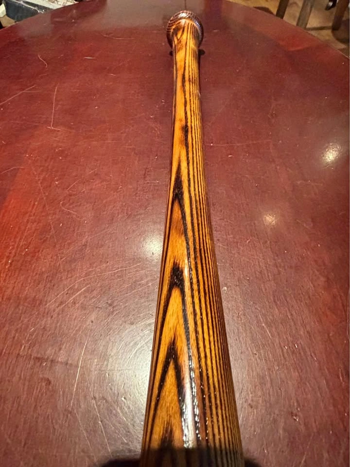 Custom Flame-Burned Baseball Bat – Stunning Display Piece
