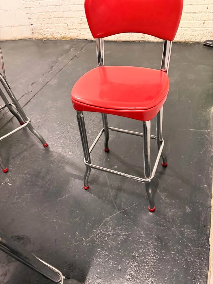 Red 50s Style Retro Dining Set - photo 5
