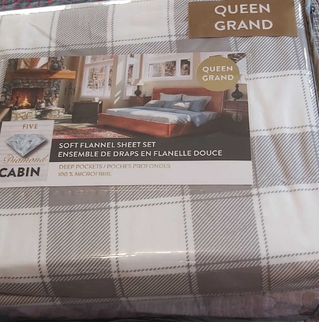 Queen size soft flannel sheet set - photo 3