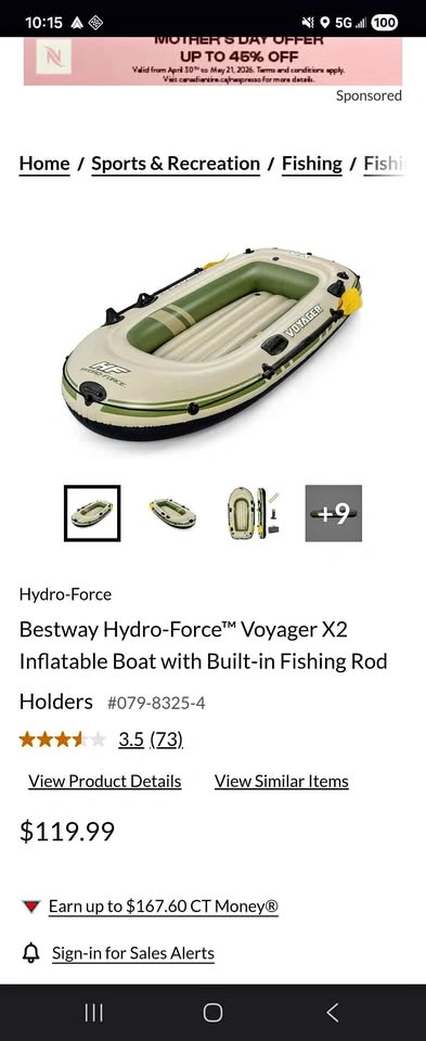 Bestway Voyager X2 inflatable boat