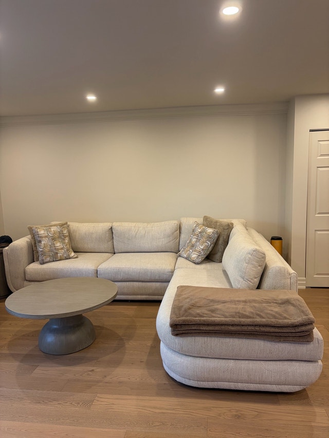 Living Room Set: Sectional, Swivel Chair, Coffee Table - photo 2