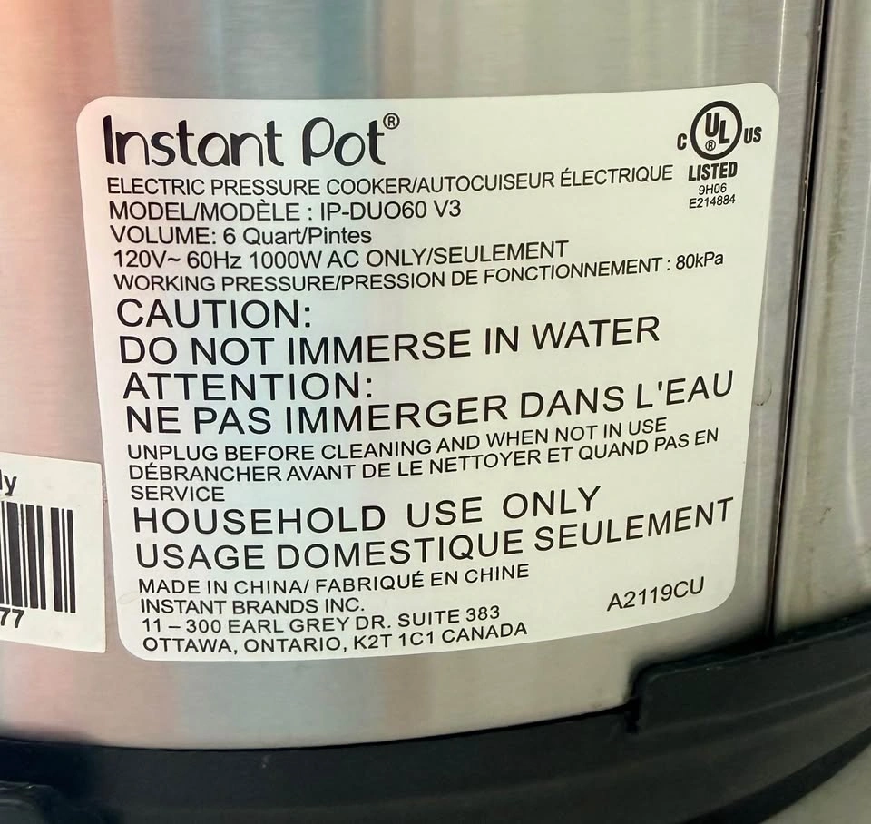 Instant Pot IP-DUO60 V3 6 Quart - photo 2
