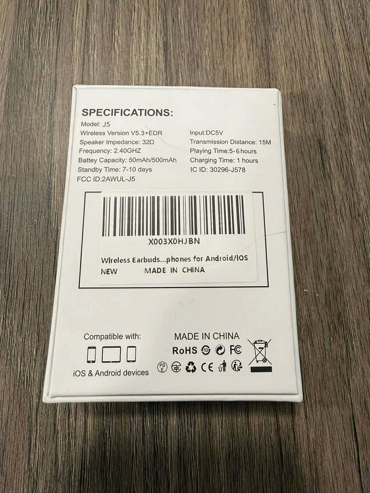 Brand New J5 Wireless Earbuds - photo 2