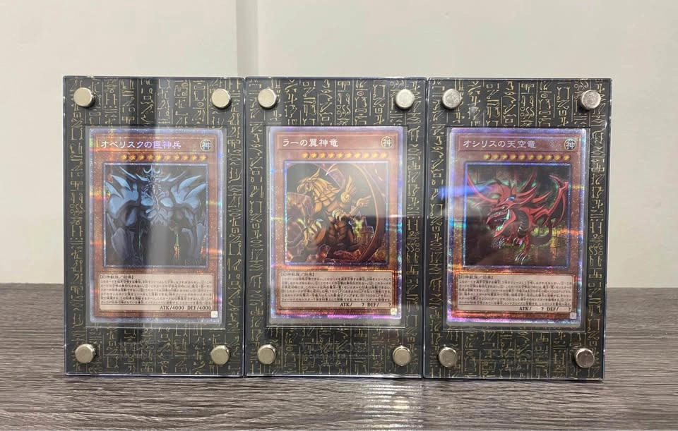 RARE Yu-Gi-Oh Prismatic Egyptian God Set + FREE Playmat - photo 2