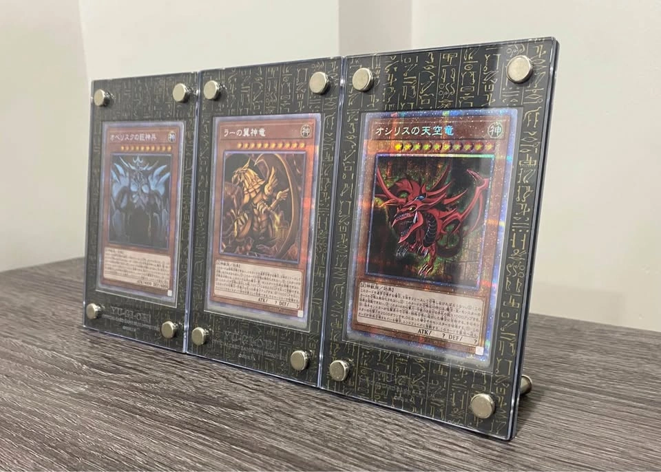 RARE Yu-Gi-Oh Prismatic Egyptian God Set + FREE Playmat - photo 3