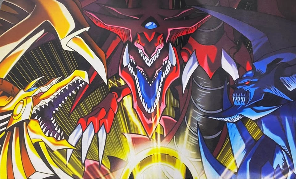 RARE Yu-Gi-Oh Prismatic Egyptian God Set + FREE Playmat - photo 4